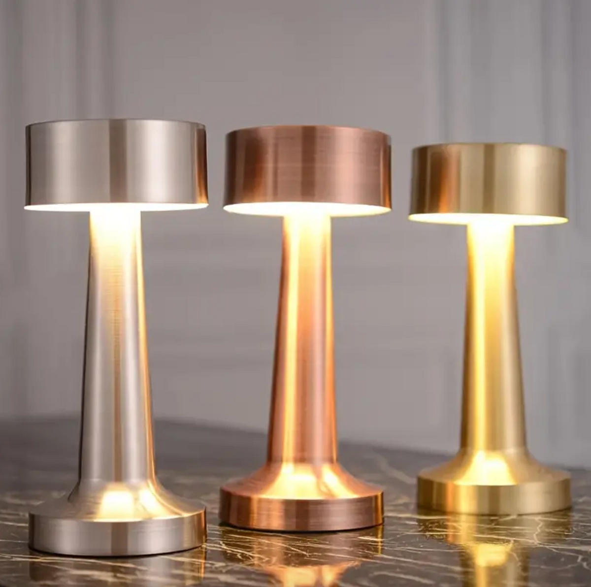 Cordless Dimmable LED Rechargeable Table Lamp ModernArt - Modern via Touch | Living Room | Reading Lamp | Bedside Lamp