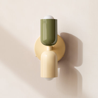 LED Wall Light with Two Heads, Up and Down Light 'Orion', Nordic Design Wall Lamp, Bedroom and Living Room