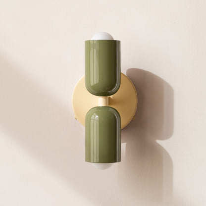 LED Wall Light with Two Heads, Up and Down Light 'Orion', Nordic Design Wall Lamp, Bedroom and Living Room