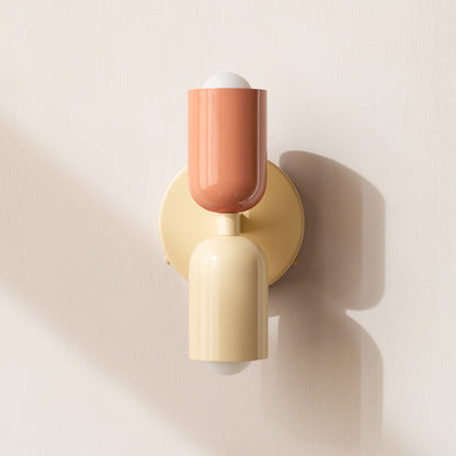 LED Wall Light with Two Heads, Up and Down Light 'Orion', Nordic Design Wall Lamp, Bedroom and Living Room