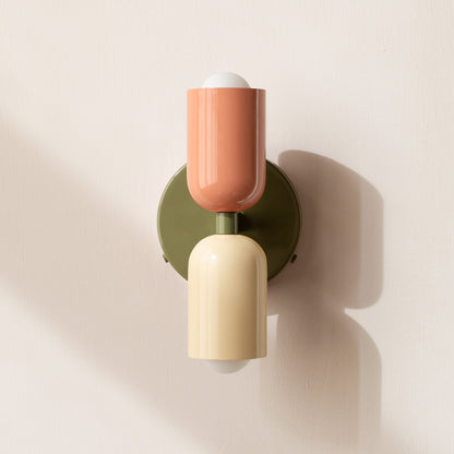 LED Wall Light with Two Heads, Up and Down Light 'Orion', Nordic Design Wall Lamp, Bedroom and Living Room