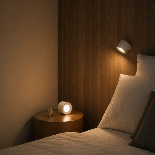 EasySwitch - Cordless Wall Lamp - Rechargeable LED Wall Light with Magnetic 360° Mount, Dimmable, Touch & Remote Control
