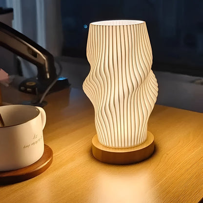 DreamWave - Dimmable Modern Cream - Colored 3D Wave Lamp