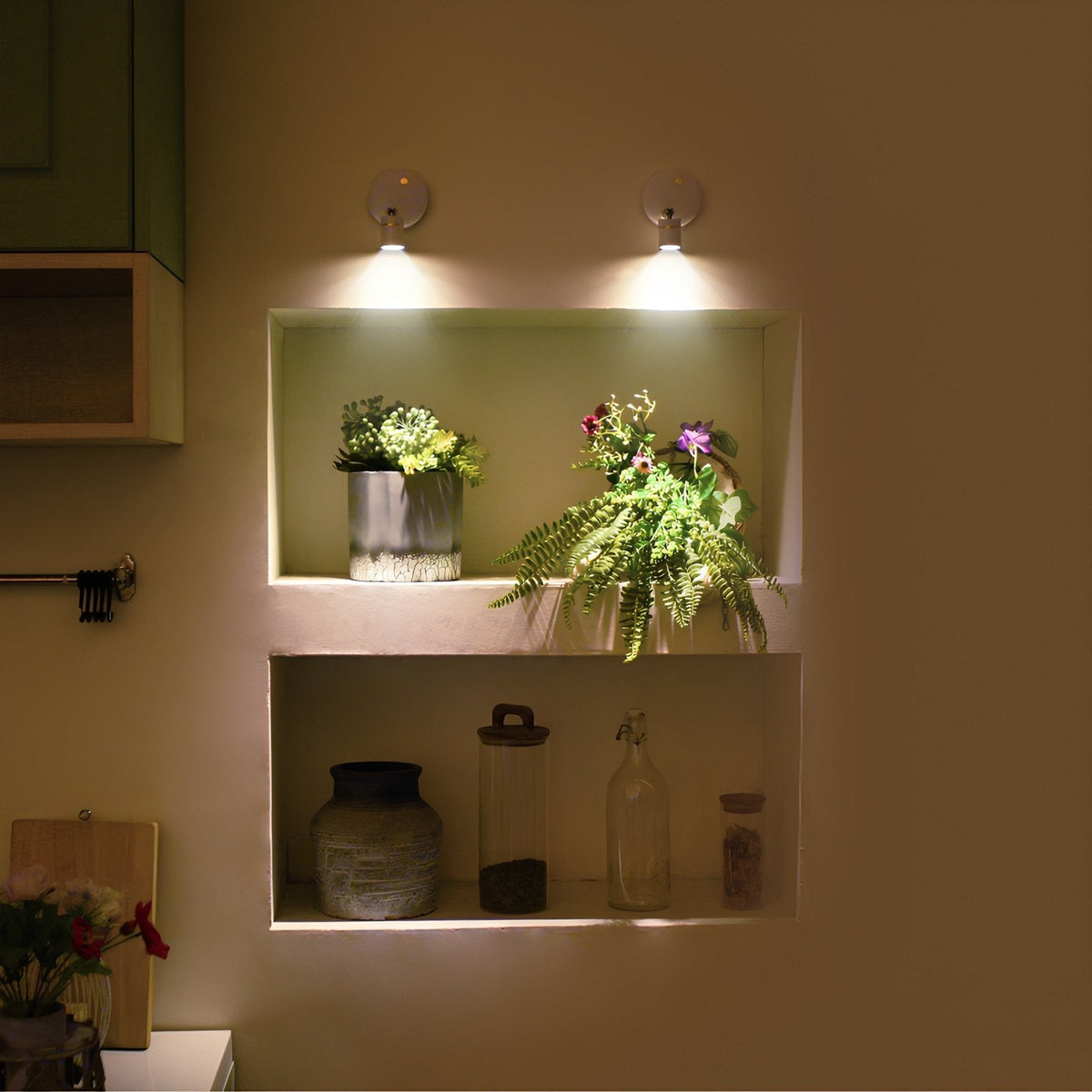 Rechargeable Wall Light 'EasyLight' - Cordless Light with Remote Control, 360 Degree Rotation, 3 Brightness Levels, Timer & USB Charging