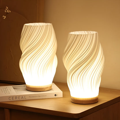 DreamWave - Dimmable Modern Cream - Colored 3D Wave Lamp