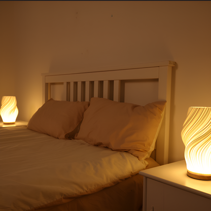 DreamWave - Dimmable Modern Cream - Colored 3D Wave Lamp