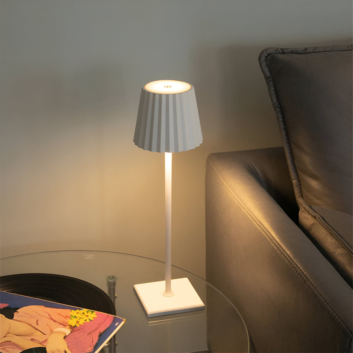 LaminaTouch - Dimmable Cordless and Rechargeable Modern LED Table Lamp