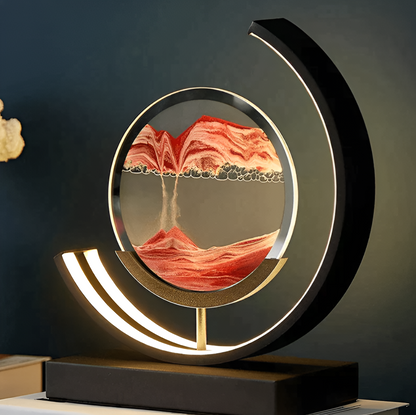 SandArt | Dimmable LED Sand Lamp, Cordless Unique Relaxation Lamp