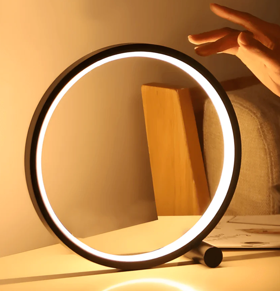 LightCircle - Minimalist Table Lamp with Touch and Dimming Function