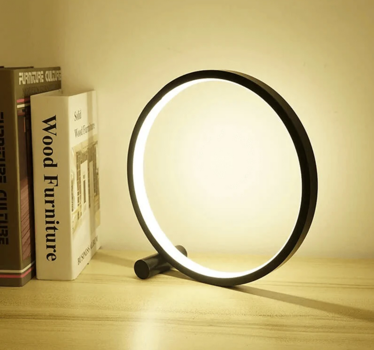 LightCircle - Minimalist Table Lamp with Touch and Dimming Function