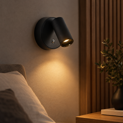 Rechargeable Wall Light 'EasyLight' - Cordless Light with Remote Control, 360 Degree Rotation, 3 Brightness Levels, Timer & USB Charging