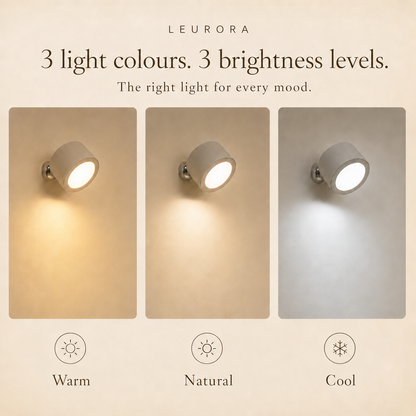 EasyLamp with 3 light colours warm, natural and cool and 3 brightness levels